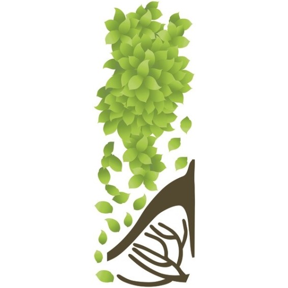 grafica prodotto adesivo murale albero nel vento