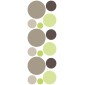 grafica prodotto adesivo murale green dots