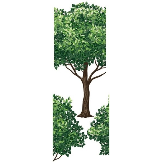 grafica prodotto adesivo murale tree