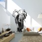 ambientazione prodotto adesivo murale elephant