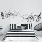 ambientazione prodotto adesivo murale music scores