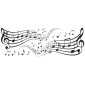 grafica prodotto adesivo murale music scores