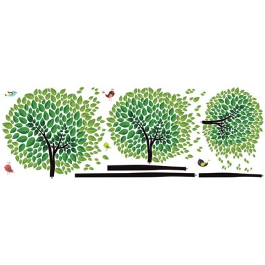 grafica prodotto adesivo murale per camerette graphic trees