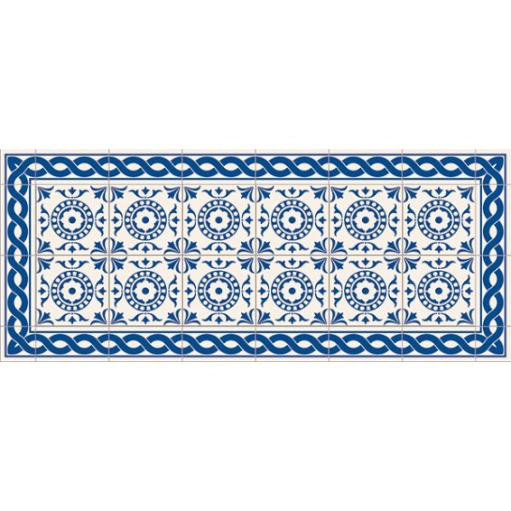 grafica prodotto passatoia in vinile tile carpet 120x50 cm