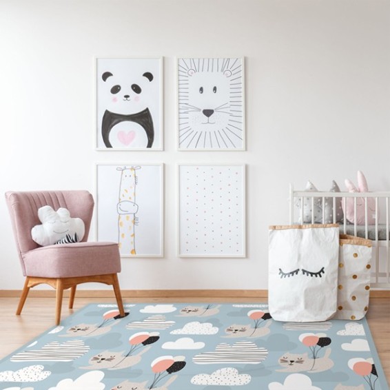 ambientazione tappeto flying cats