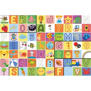 grafica prodotto tappeto kids playground