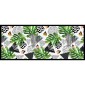 grafica prodotto passatoia in vinile black tropical 120x50 cm