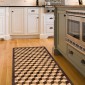 ambientazione cucina passatoia in vinile geometric parquet
