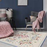 ambientazione camera da letto tappeto floreal fantasy