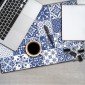 ambientazione prodotto tovaglietta blue azulejos