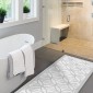 ambientazione bagno passatoia in vinile grey gothic
