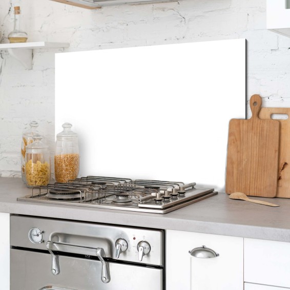 Paraschizzi in Alluminio Bianco 48x72 cm – Dekoidea