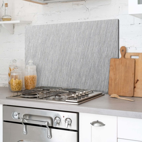 Paraschizzi in Alluminio Brushed 48x72 cm – Dekoidea