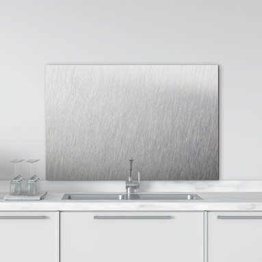 Paraschizzi in Alluminio Brushed 48x72 cm – Dekoidea