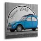 quadri in alluminio metal 2cv 29x29