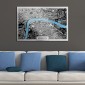 ambientazione quadri in alluminio metal design london map 48x72