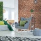 ambientazione parete soggiorno rivestimento adesivo bricks