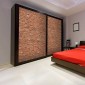 ambientazione armadio rivestimento adesivo bricks