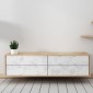 ambientazione mobile rivestimento adesivo white marble