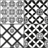 grafica prodotto piastrelle adesive x6 maiolica black & white
