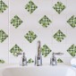 ambientazione bagno piastrelle adesive x6 verde