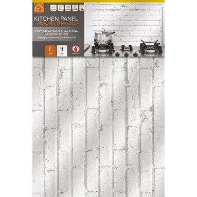 confezione prodotto kitchen panel white bricks