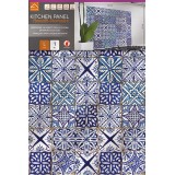 confezione prodotto kitchen panel blue azulejos