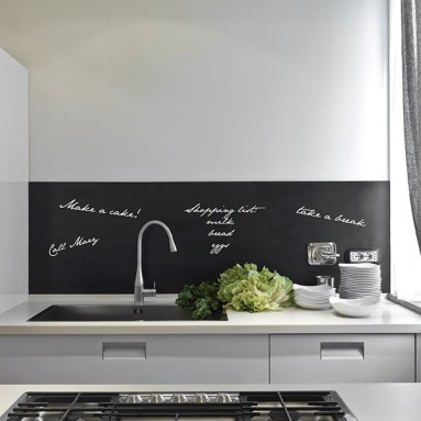 ambientazione prodotto backsplash xl kitchen blackboard