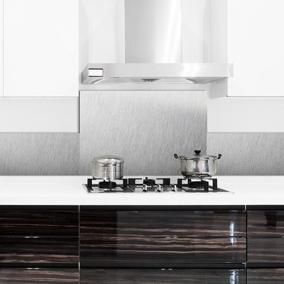 Paraschizzi in Alluminio Brushed 48x72 cm – Dekoidea