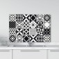 Paraschizzi in Alluminio B&W Azulejos 48x72 cm – Dekoidea