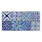 Acquista paraschizzi adesivi - Bordure in Alluminio Blue Azulejos 24x48 2pz
