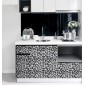 ambientazione mobili cucina rivestimento adesivo B&W Mosaic