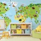 ambientazione camera mappe adesive kiddy