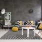 ambientazione tappeto black & white