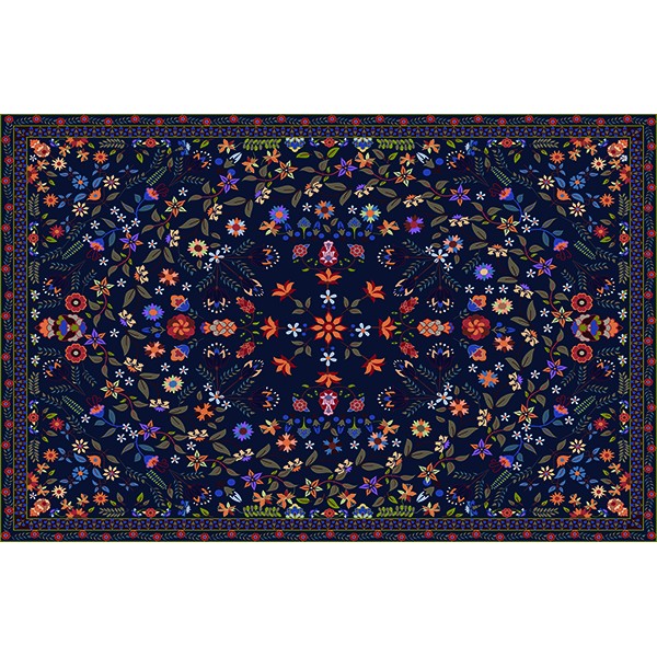 grafica prodotto tappeto blue nature 100x150 cm