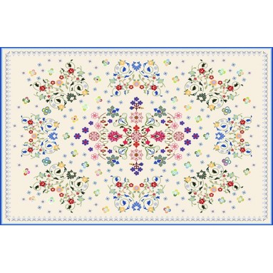grafica prodotto tappeto floreal fantasy 100x150 cm