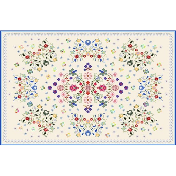 grafica prodotto tappeto floreal fantasy 100x150 cm