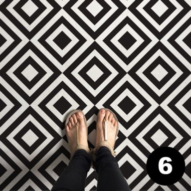 crea la tua passatoia modello 6 black & white