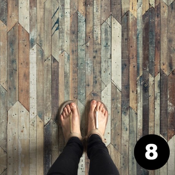 crea la tua passatoia modello 8 vintage wood