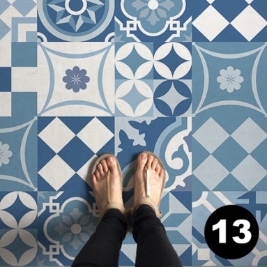 crea la tua passatoia modello 13 blue azulejos