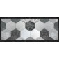 grafica prodotto passatoia in vinile grey exagons 120x50 cm