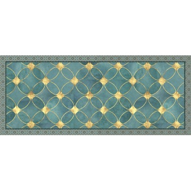 grafica prodotto passatoia in vinile green gold 120x50 cm