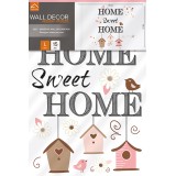 confezione prodotto adesivo murale home sweet home