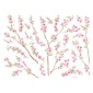 grafica prodotto adesivo murale peach branch