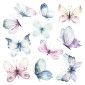 seconda grafica prodotto adesivo murale watercolour butterflies