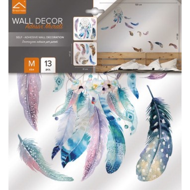 confezione prodotto adesivo murale watercolour dreamcatcher