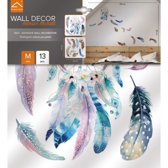confezione prodotto adesivo murale watercolour dreamcatcher