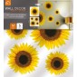 confezione prodotto adesivo murale girasoli