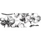 grafica prodotto adesivo murale B&W flower