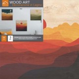 Packaging Wood Art Coloured Minimal Landscape